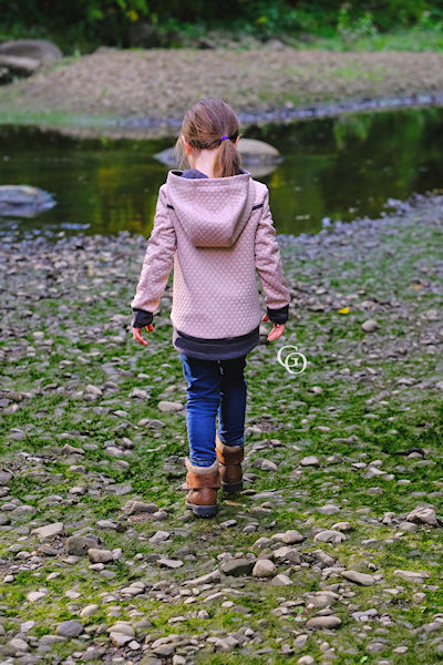 Bonfire Hoodie with 2 piece sleeves, hidden pocket, gusseted hood, unique thumbholes and a slight high low band on the hip.