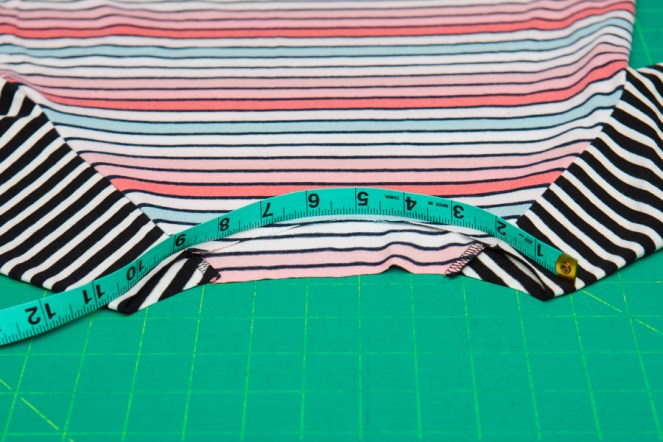 Upcycled dress into a PJ top using Aurora Raglan by Sofiona Designs.