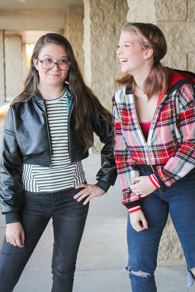 The Rose Hip jackets in both the cropped and waist length version. Also shown with zippered sleeve pocket and double cuffs.