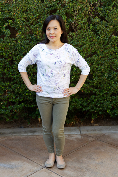 The Miss Tundra top in hip length and 3/4 length sleeves.