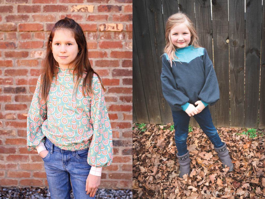 A cozy shirt with various fabric piecing options.