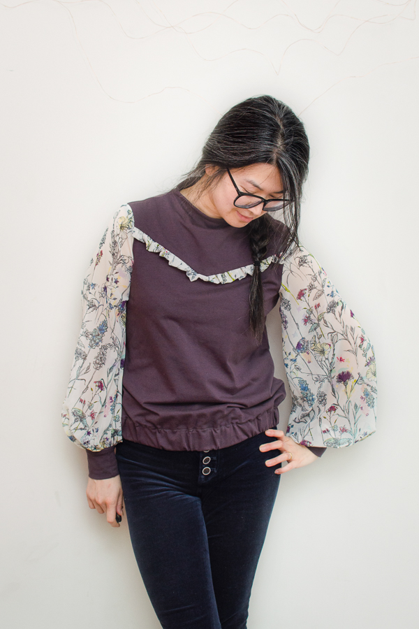 Woven sleeve hack for the Caribou knit shirt.