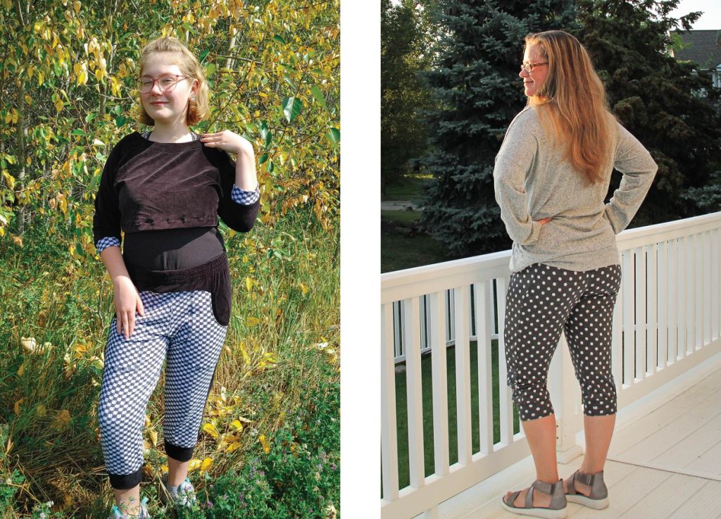 Capris length option on these stylish cozy pants.