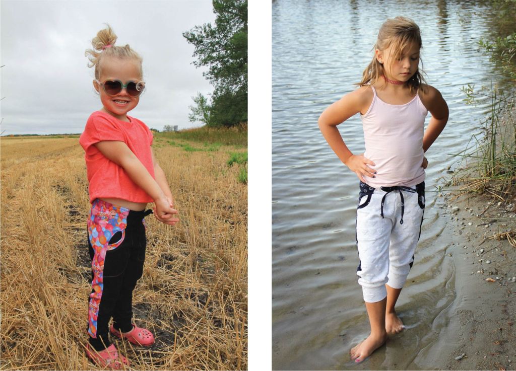 Fun colour blocked pants in a modern fit and style.