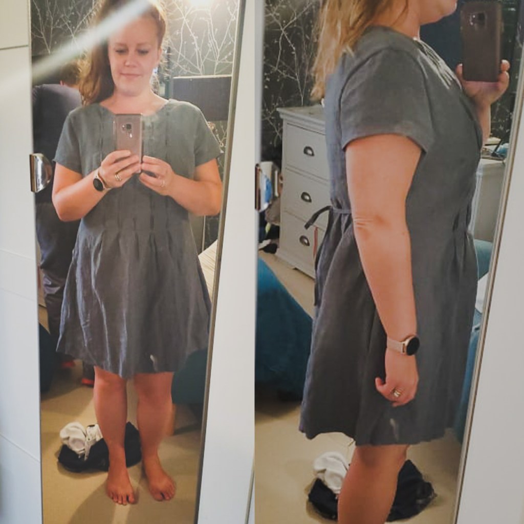 Before adjusting the Miss Haze bodice details for personal fit. Bottom row needs to be removed.