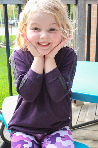 A raglan sweater with batwing sleeves and vertical stripe details. PDF Pattern by Sofiona Designs.