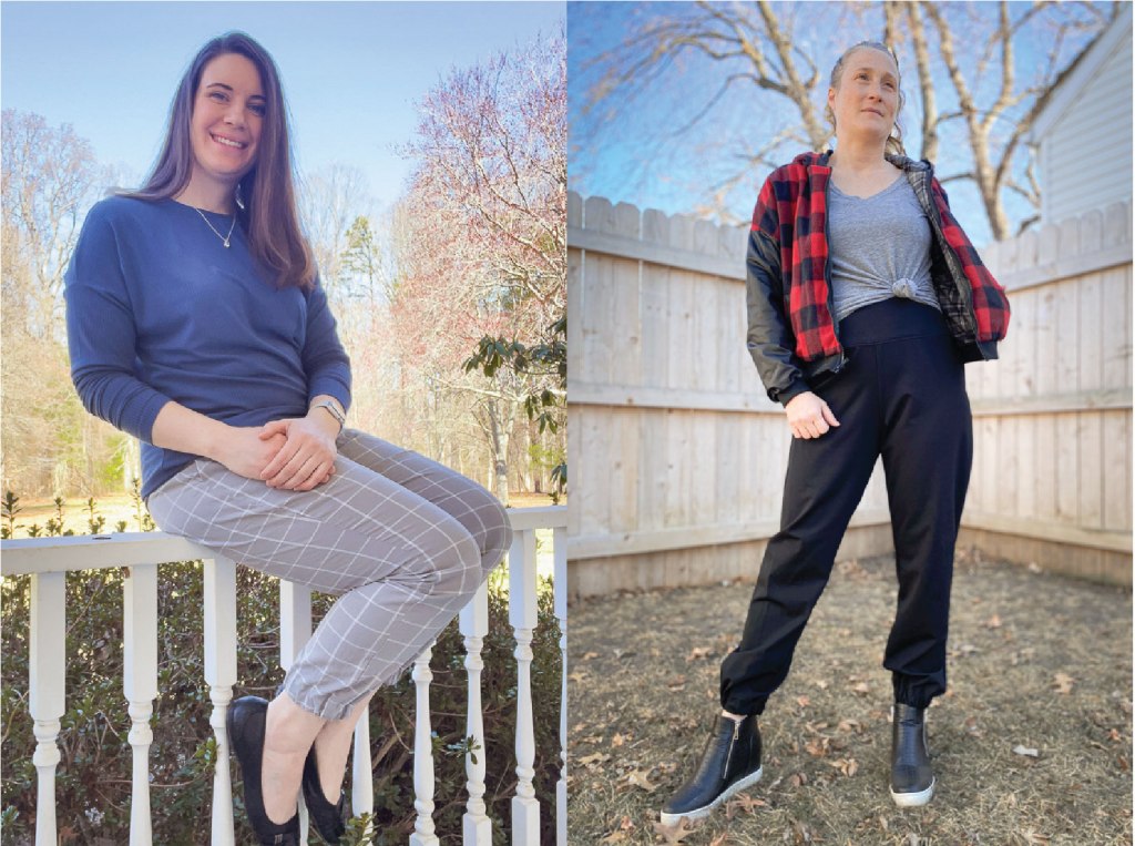 Woven pant with elastic cuff option. PDF sewing pattern for teens and women.