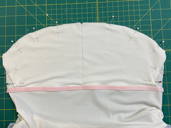 Adding a bra liner to the Pike swimsuit from Sofiona Designs.