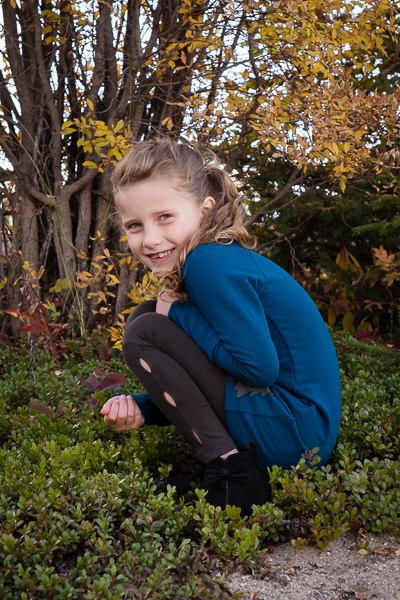 Fall outfit for girl.  Tights and tunic PDF sewing patterns from Sofiona Designs.