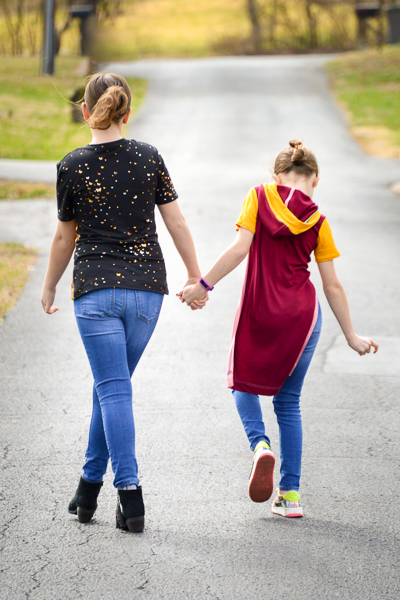 Shirt length and crop front with long back: warm weather options for the Polar sweater dress from Sofiona Designs.