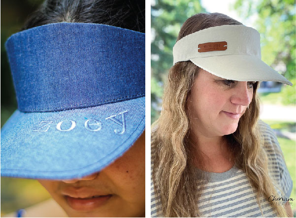 Two different heights on the Vista Visor band.