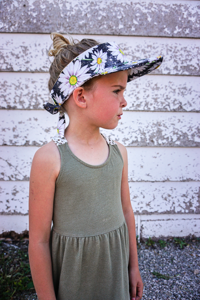 Visor pattern for little girls.