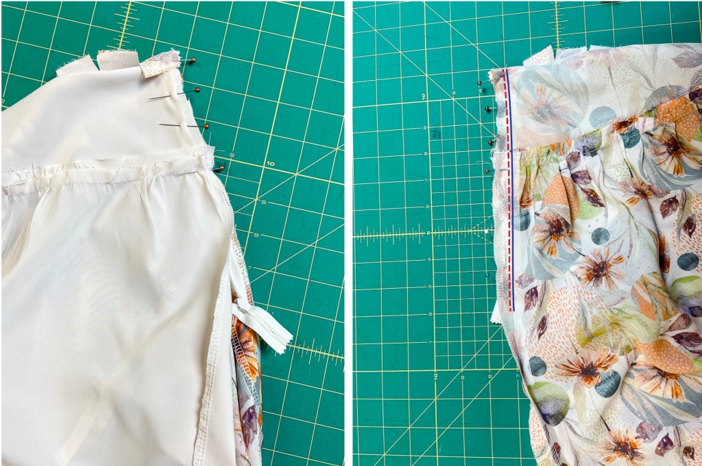 Skirt lining tutorial for the Miss Fern skirt.