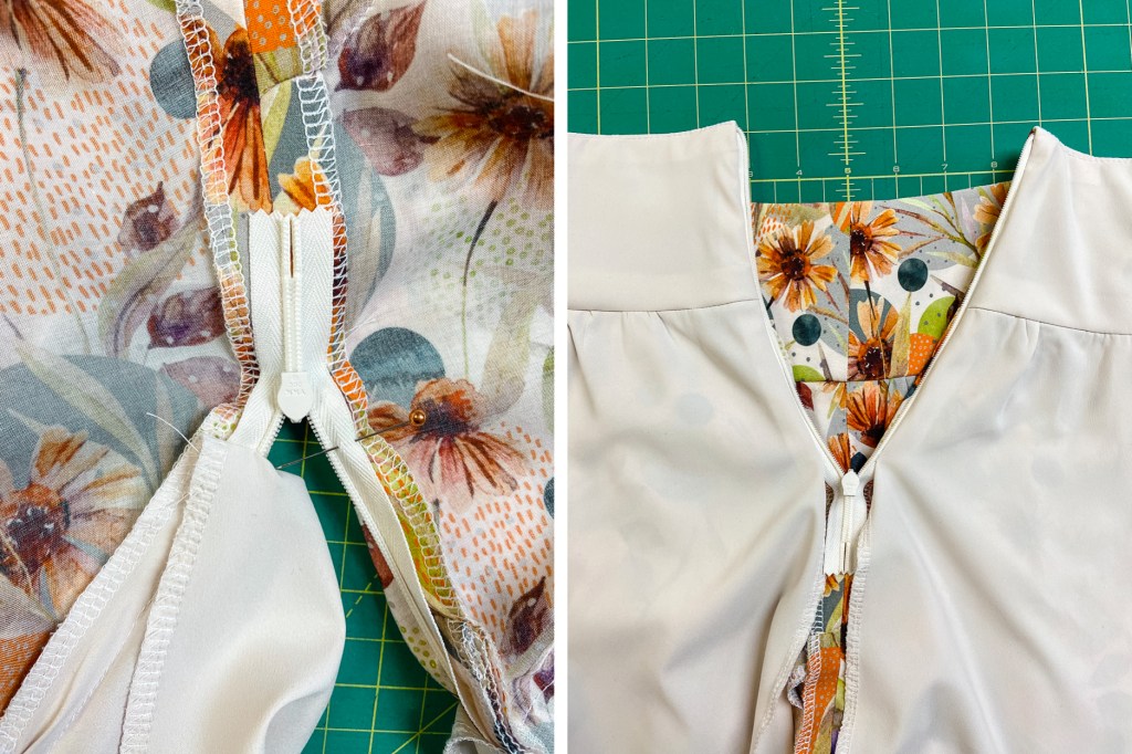 Skirt lining tutorial for the Miss Fern skirt.