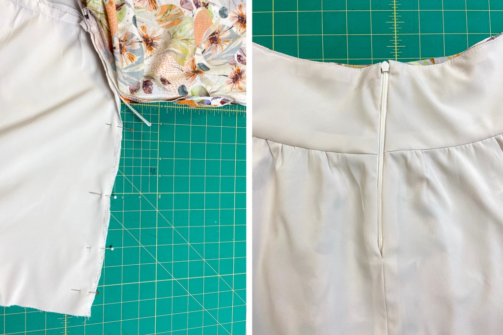 Skirt lining tutorial for the Miss Fern skirt.